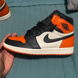 Nike Air Jordan 1 High OG Black Orange White Sneakers